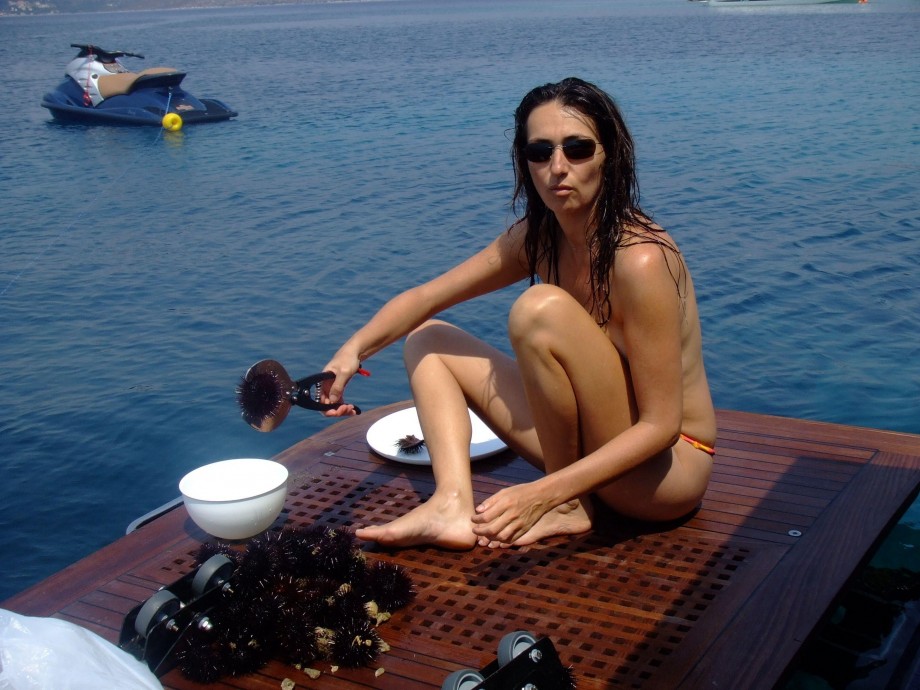 Vacation on yacht with sexy girl