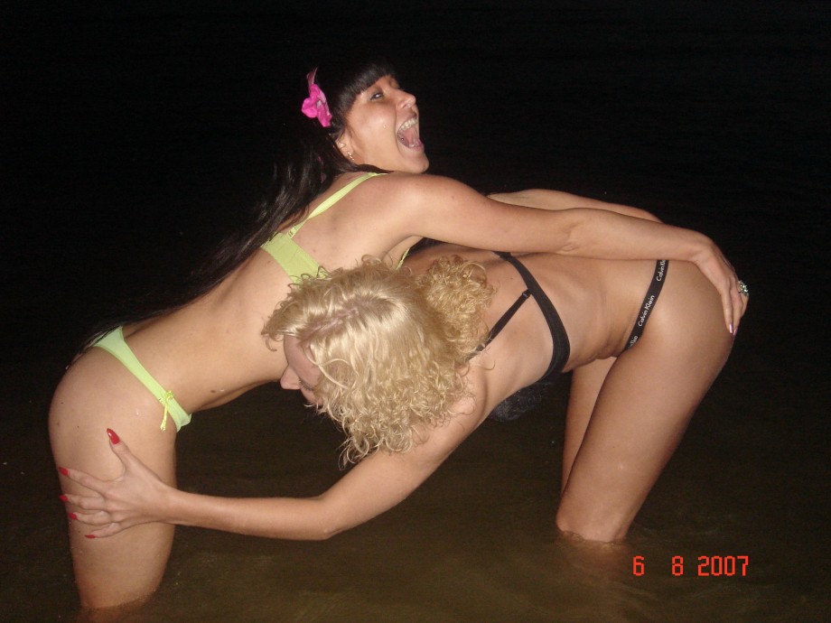 Russian lesbian teens skinny dipping