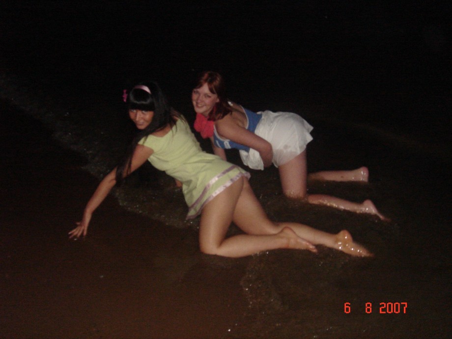 Russian lesbian teens skinny dipping