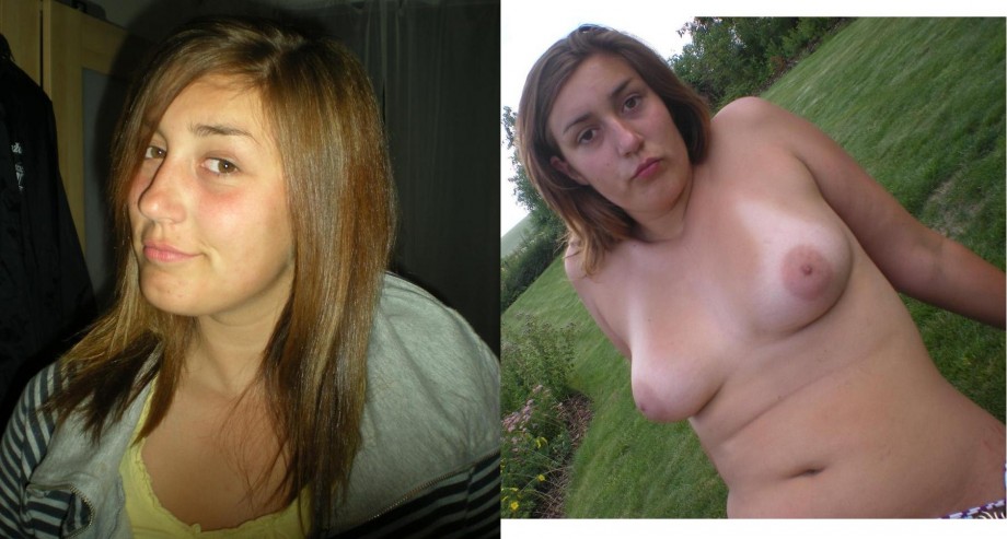 Stupid teen slut - stolen topless photos