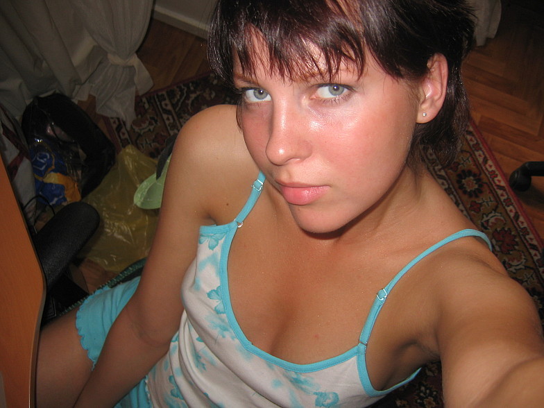 Beauty girlfriend in underwear at home