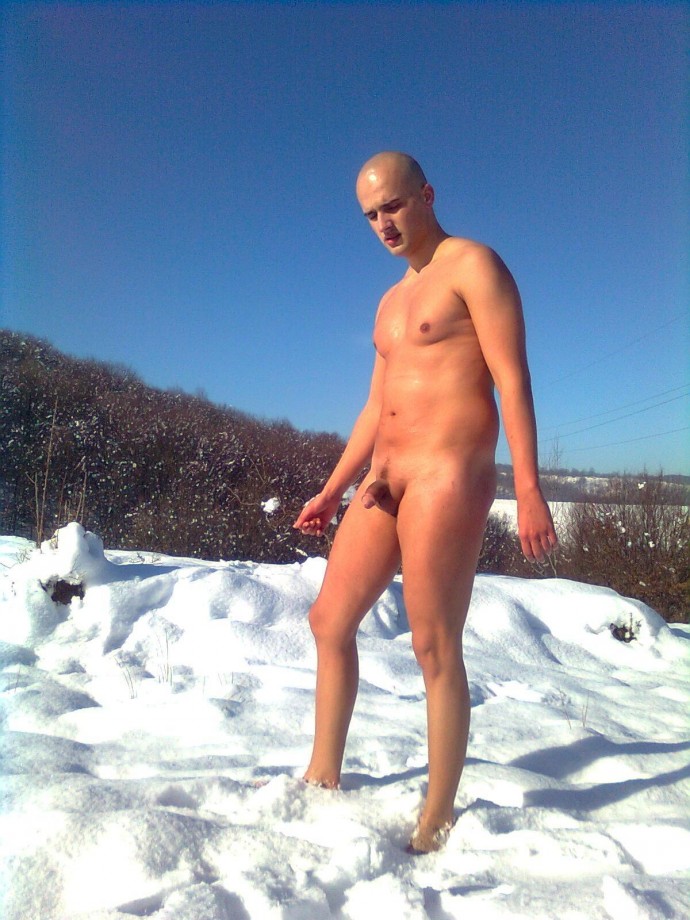 Naked on the snow
