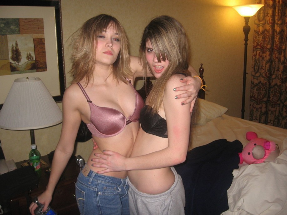 Girl topless party