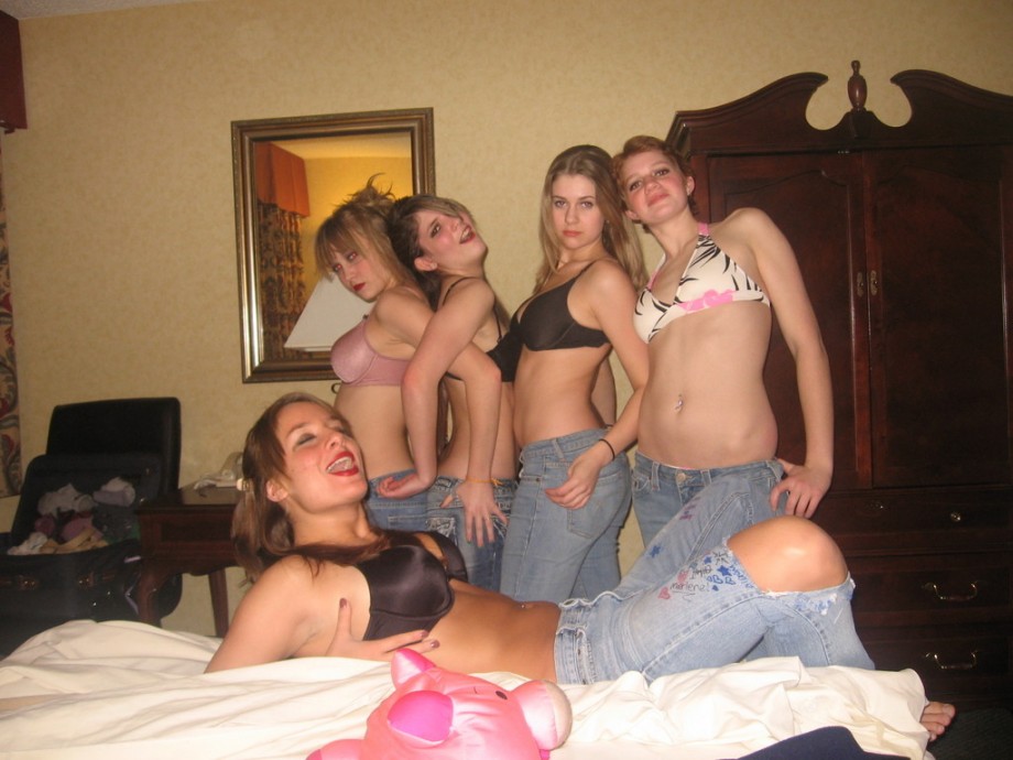 Girl topless party