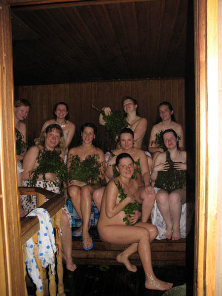 Russian sauna - amateurs mixed galleries