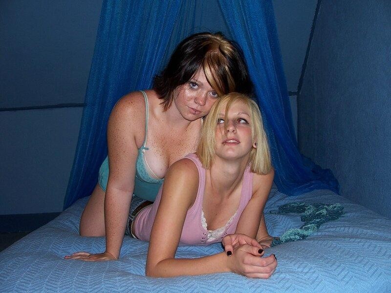 Young lesbian girls in bed
