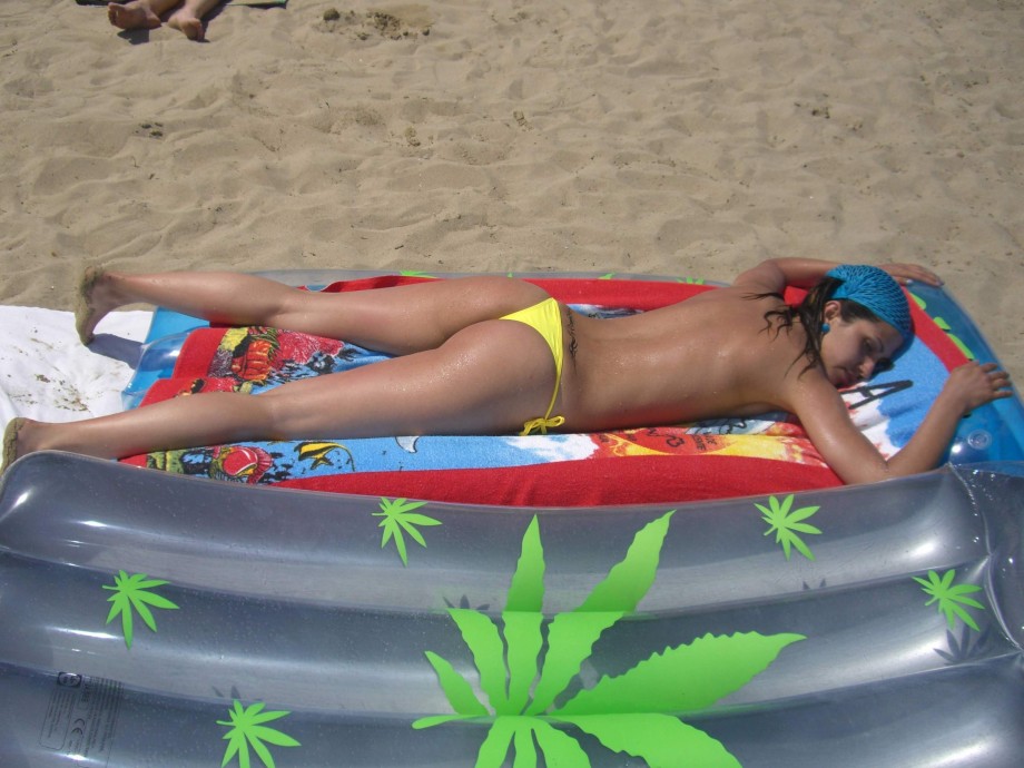 Wife on vacation at beach