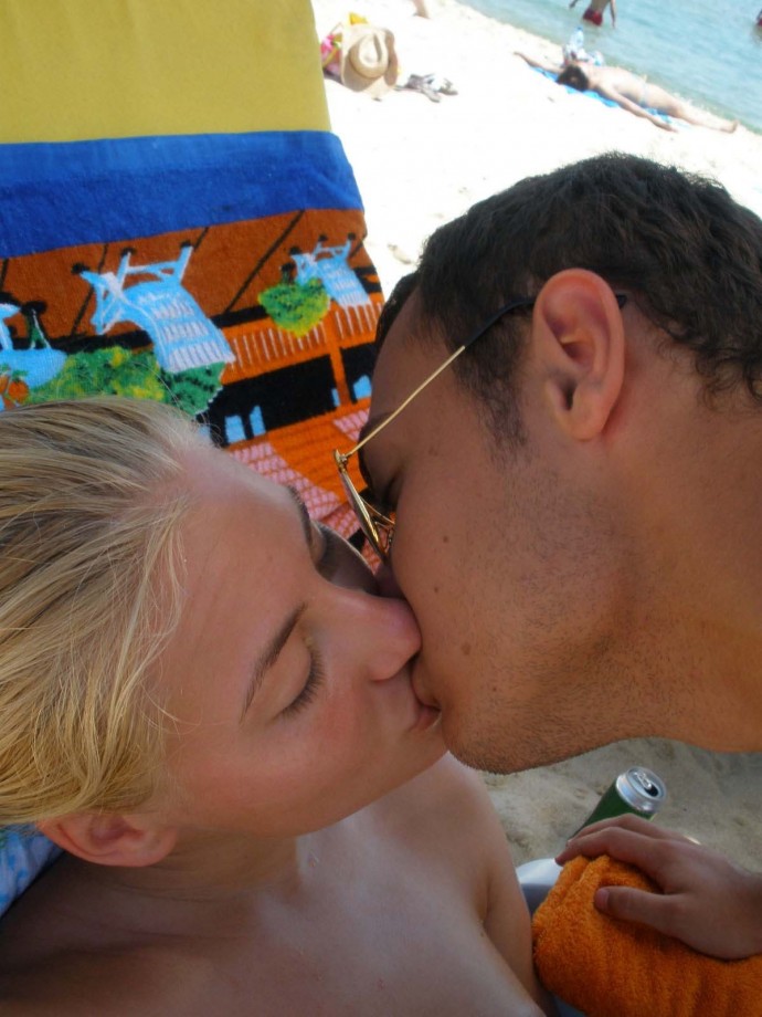 Blonde on the beach