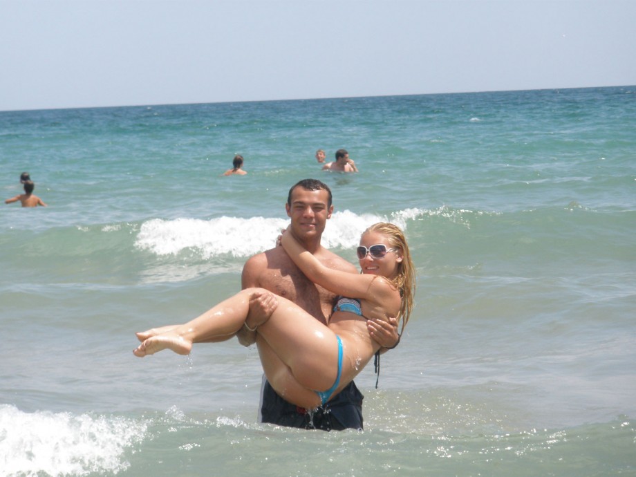 Blonde on the beach