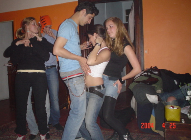 Naked teens at party