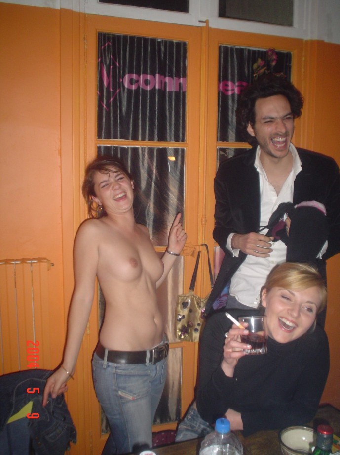 Naked teens at party