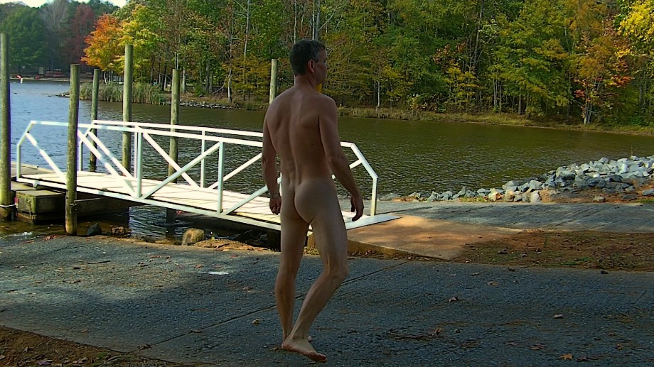 Amateur man at lake