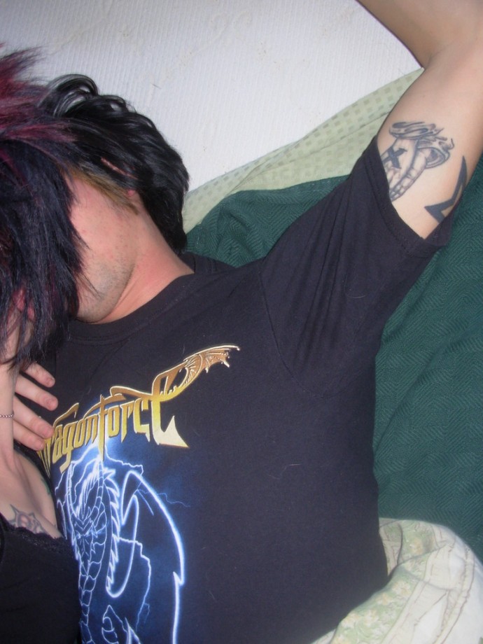 Kissing and fucking emo couple