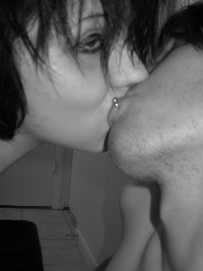 Kissing and fucking emo couple