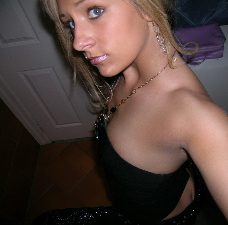 Blonde in undewear