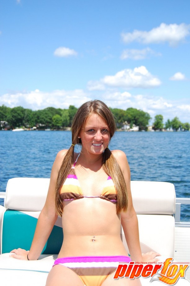 Nude on the boat