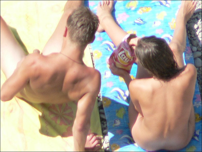 Nudist beach - couple