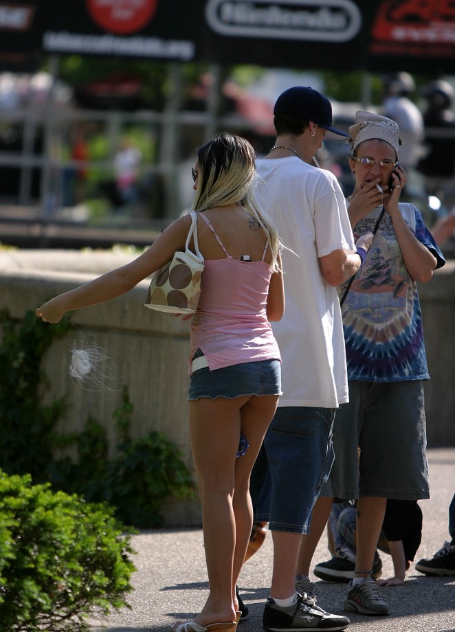 Voyeur girls in the street