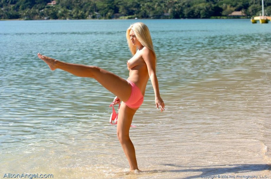 Alison on the beach