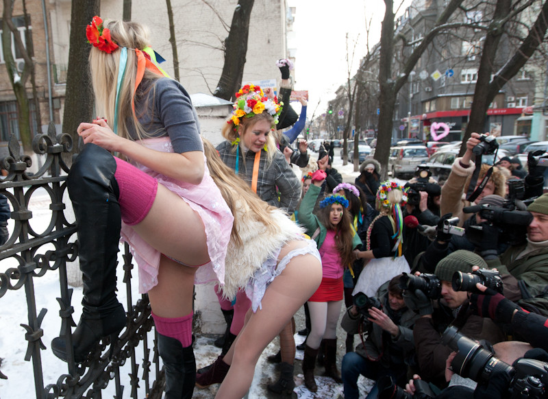 Satin panties - femen ukraine