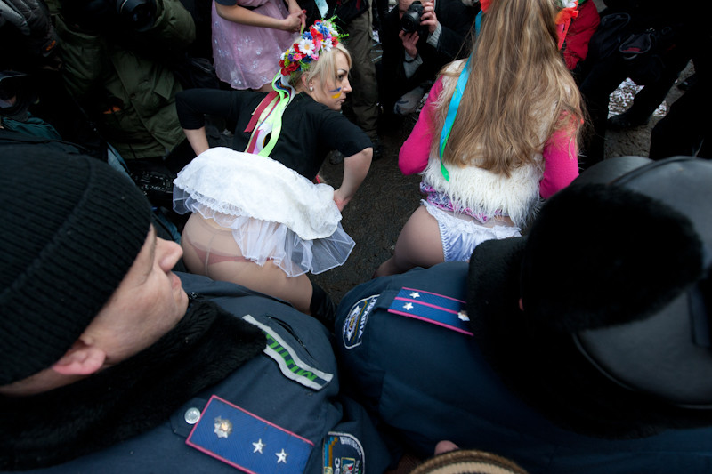 Satin panties - femen ukraine