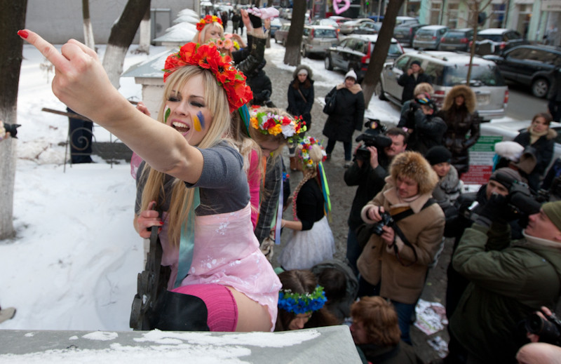 Satin panties - femen ukraine