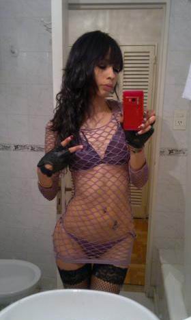Skinny latina girl and her erotic selfshots