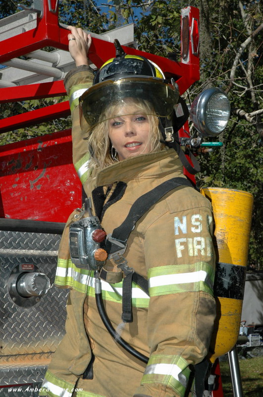 Busty firefighter