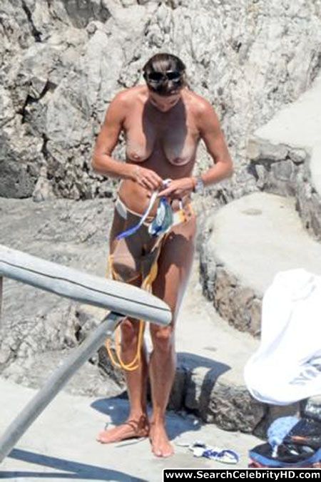 Fiona swarovski candid topless sunbathing bikini photos