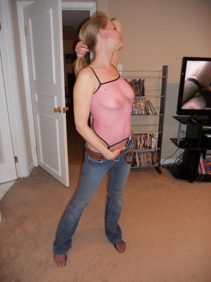 Cumslut wife sucks cock, facial, dildo, tits, pussy, ligerie