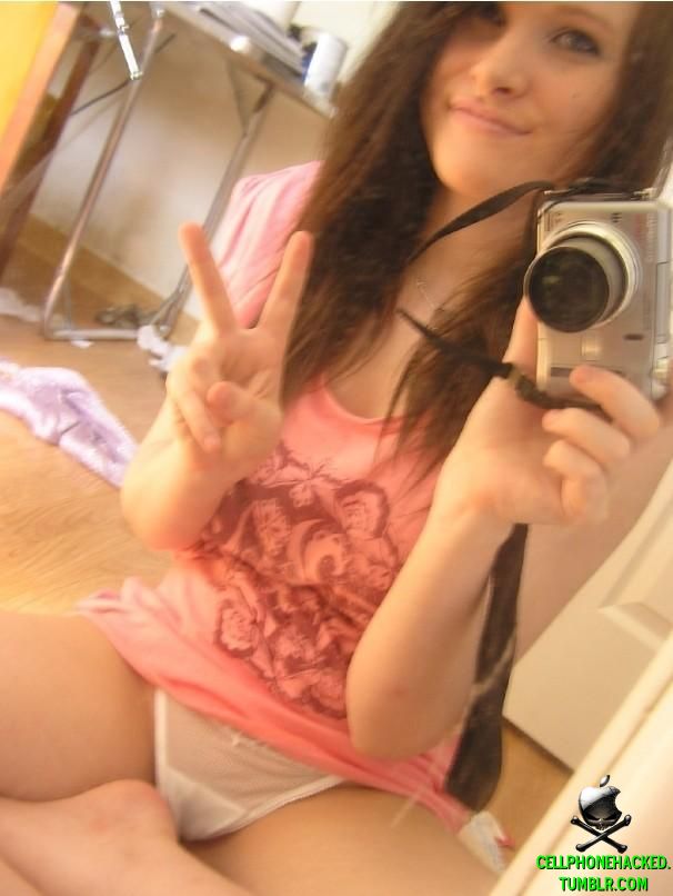 Sweet teen youngsters taking hot and sexy selfpics