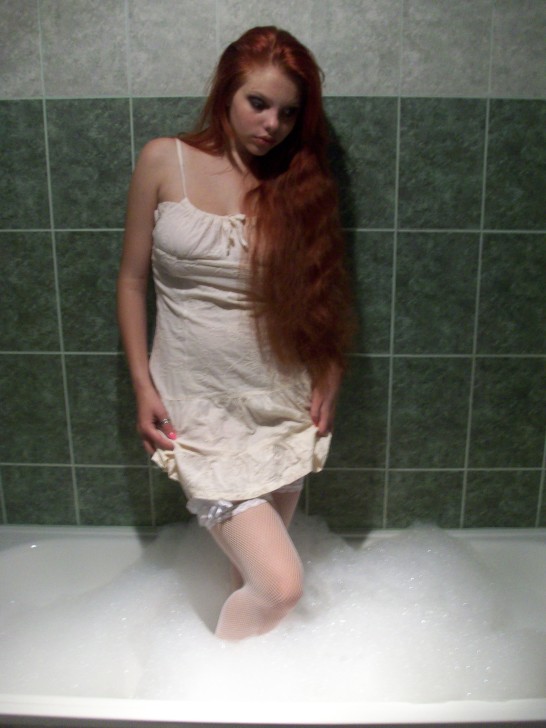 Girls in bath 1
