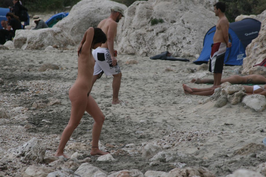 Amateur girls on beach 12