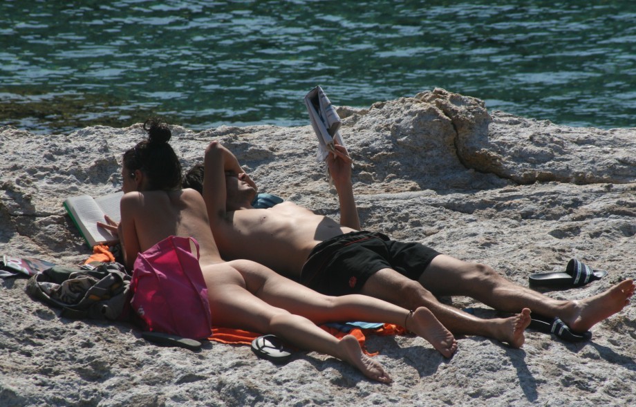 Amateur girls on beach 12