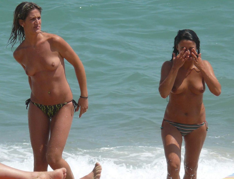 Amateur girls on beach 13