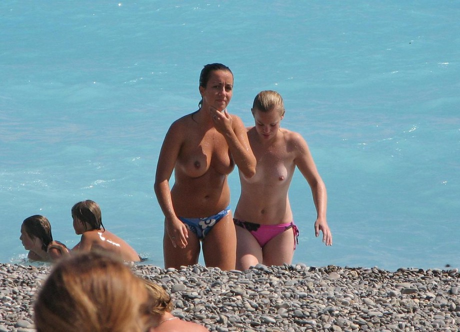 Amateur girls on beach 21