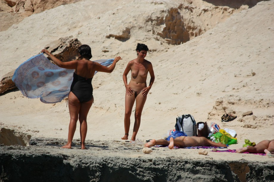 Amateur girls on beach 06