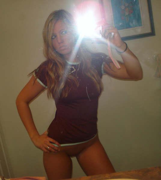 Perfect young teen babe takes selfpics 30