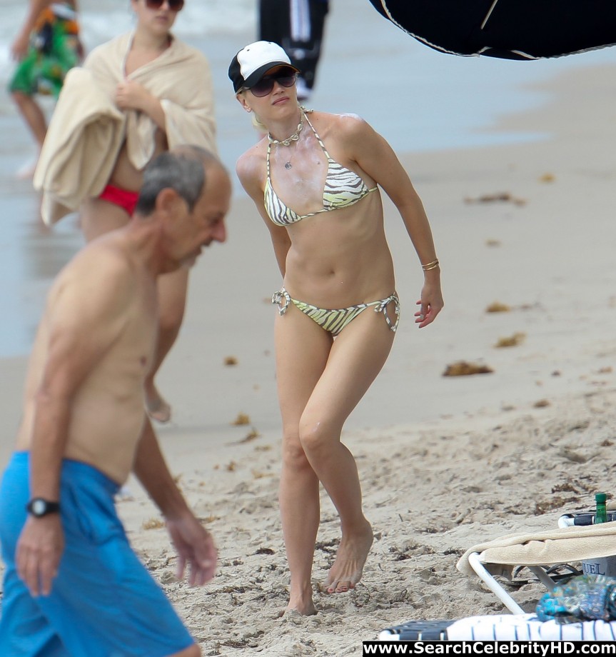 Gwen stefani bikini candids at a beach in miami