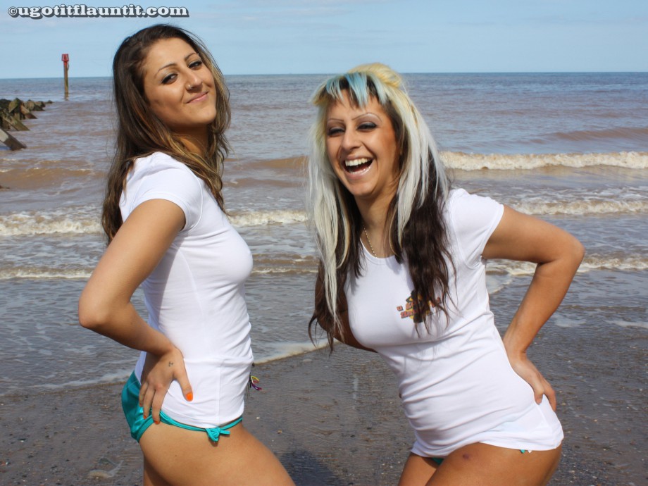 Beach - tania and angelina