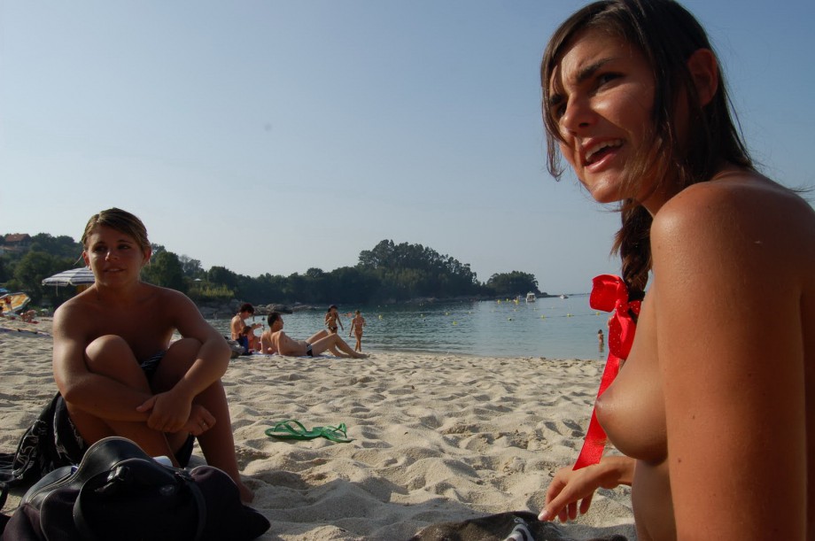 Topless girls on the beach - 155 - young tits