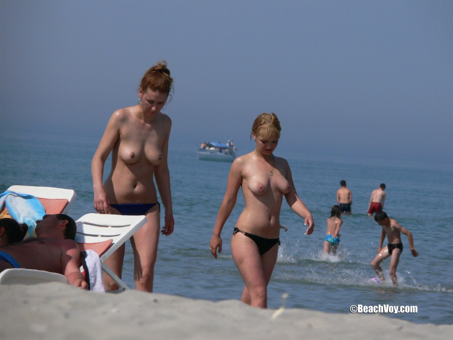 Topless girls on the beach - 151
