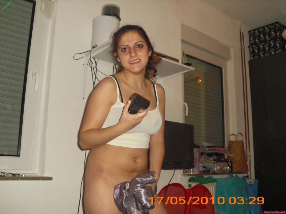 Turkish babe with long black  hair