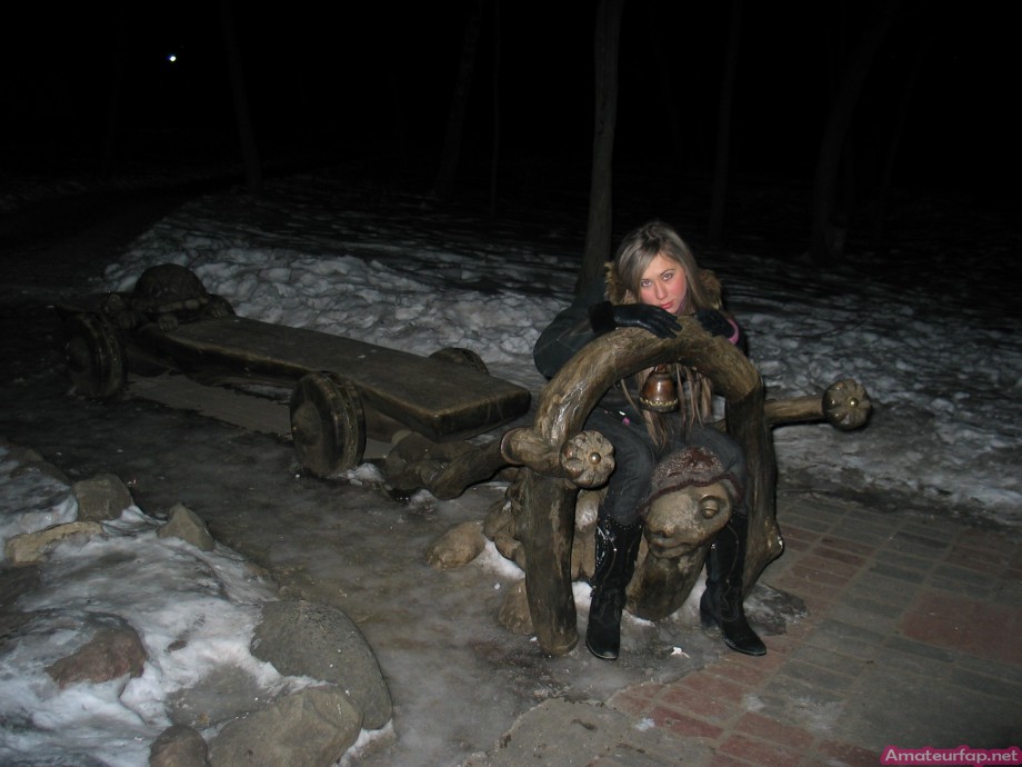 Pretty russian teen  likes posing for the camera