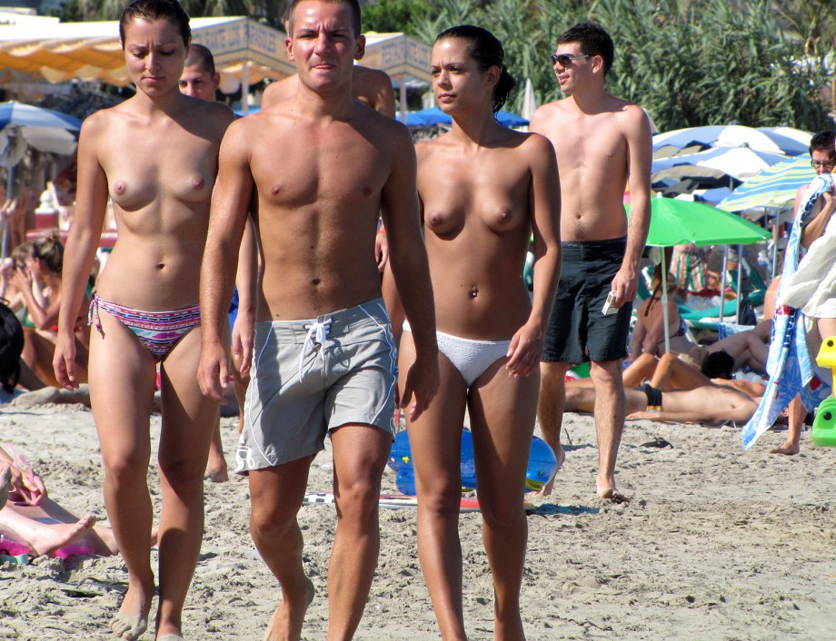 Topless girls on the beach - 270