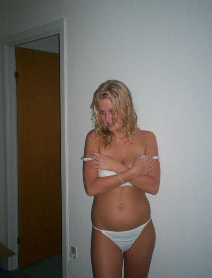 Horny blond teen