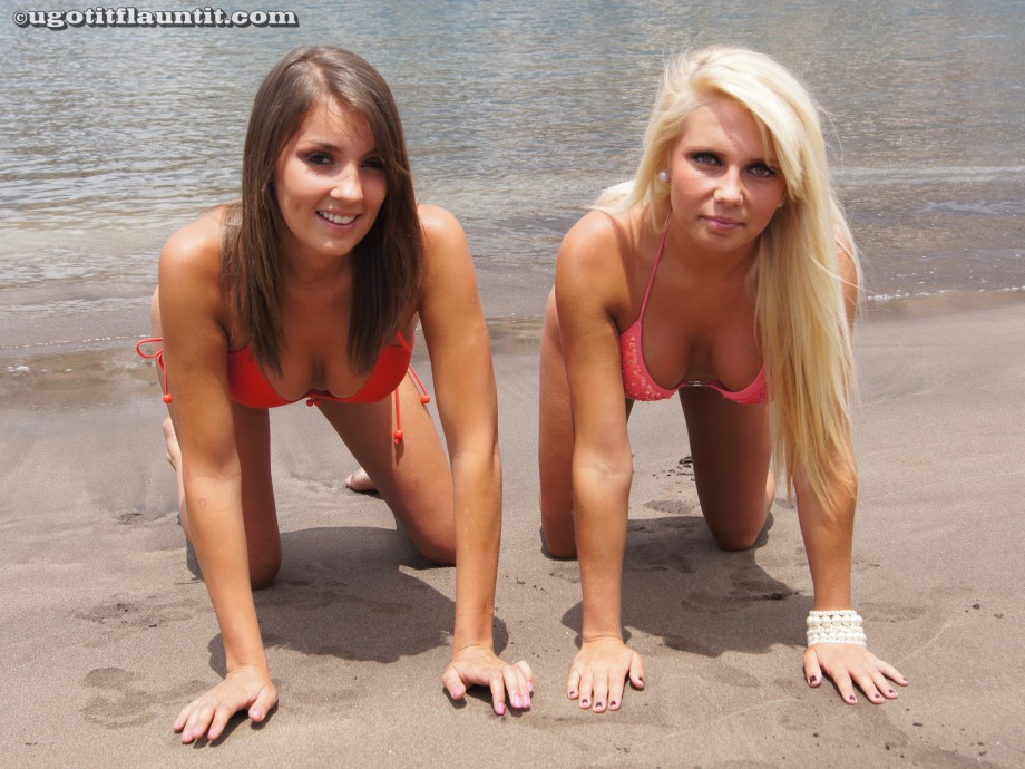 Beach - leigh and shawna 1