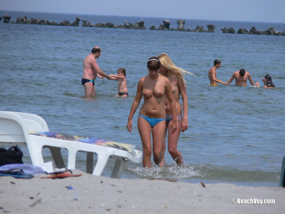 Topless girls on the beach - 133
