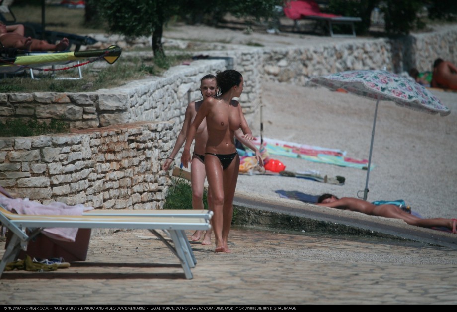 Topless girls on the beach - 103