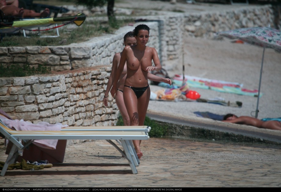 Topless girls on the beach - 103